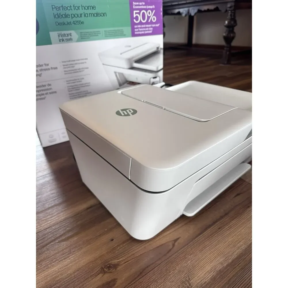 HP DeskJet 4255e All-In-One Wireless Color Inkjet Printer Scanner Copier White